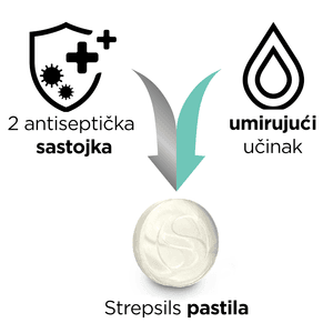 Strepsils 0,6 mg/1,2 mg/8 mg pastile s okusom mentola i eukaliptusa