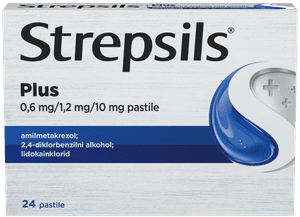 Strepsils Plus 0,6 mg/1,2 mg/10 mg pastile