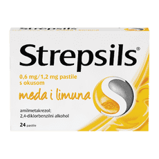 Strepsils 0,6 mg/1,2 mg pastile s okusom meda i limuna