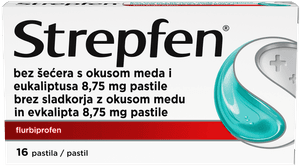 Strepfen bez šećera s okusom meda i eukaliptusa 8,75 mg pastile